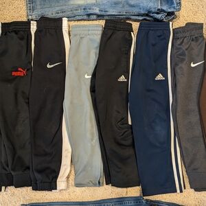 Nike, Adidas, Puma Kids Joggers Bundle - Black, Navy, Gray
